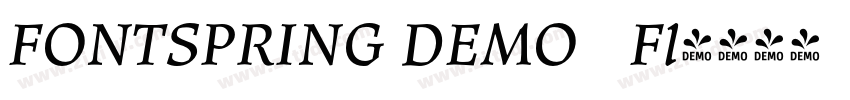 FONTSPRING DEMO   Fl字体转换